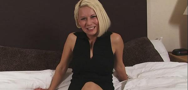 trendsAmateur blonde takes two cocks at once